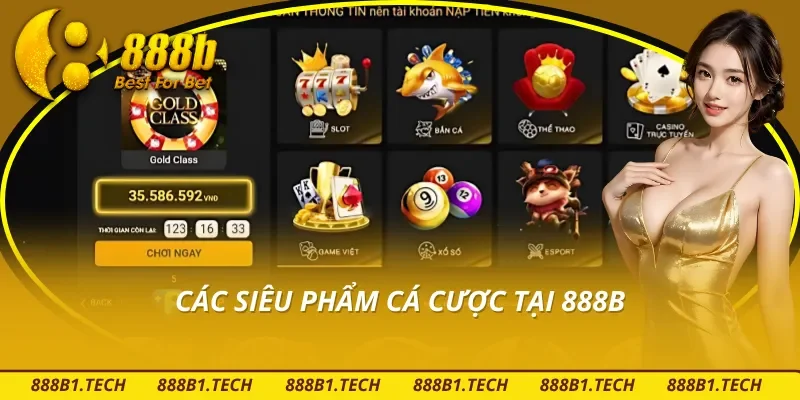 Sản phẩm cá cược luôn được đánh giá cao tại 888B